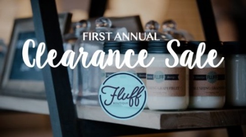 Fluff Interior Design Annual Clearance Sale