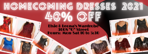 Elsie and Leona's Wardrobe Homecoming Dress Sale